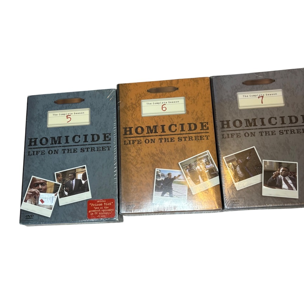 Homicide Life On The Street Seasons 5 6 7 SEALED DVD Box Set Lot Rare